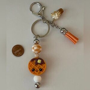 New Kawaii Waffles Keychain/Pendant/for backpack/bag with charms /purse charm